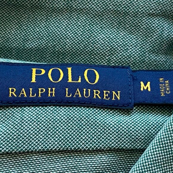 Ralph Lauren New Men's Non Mercerized Capetown Green Shirt Size Medium - Picture 3 of 13